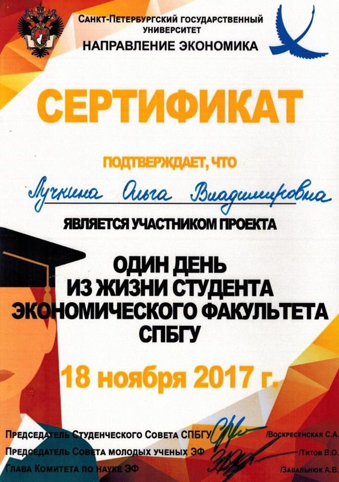 2017-2018 Лучкина О.В. (проект СПбГУ)